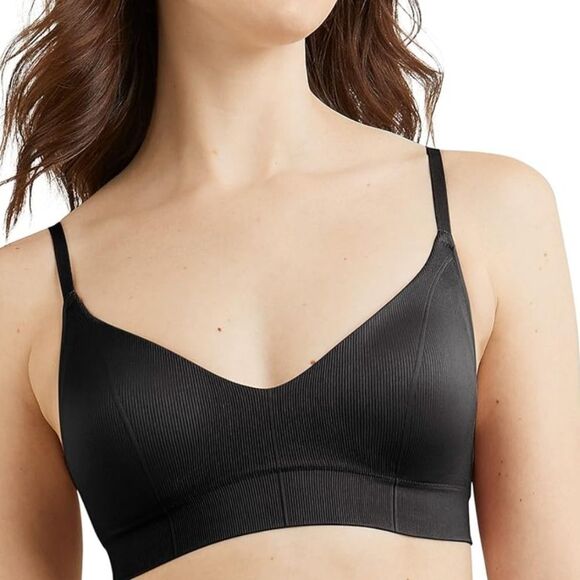 Maidenform Rib Seamless Bralette- Black - Picture 1 of 7
